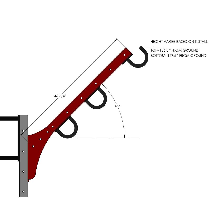 3903-DL45 Continuum Series Dynamic Ladder Attachment